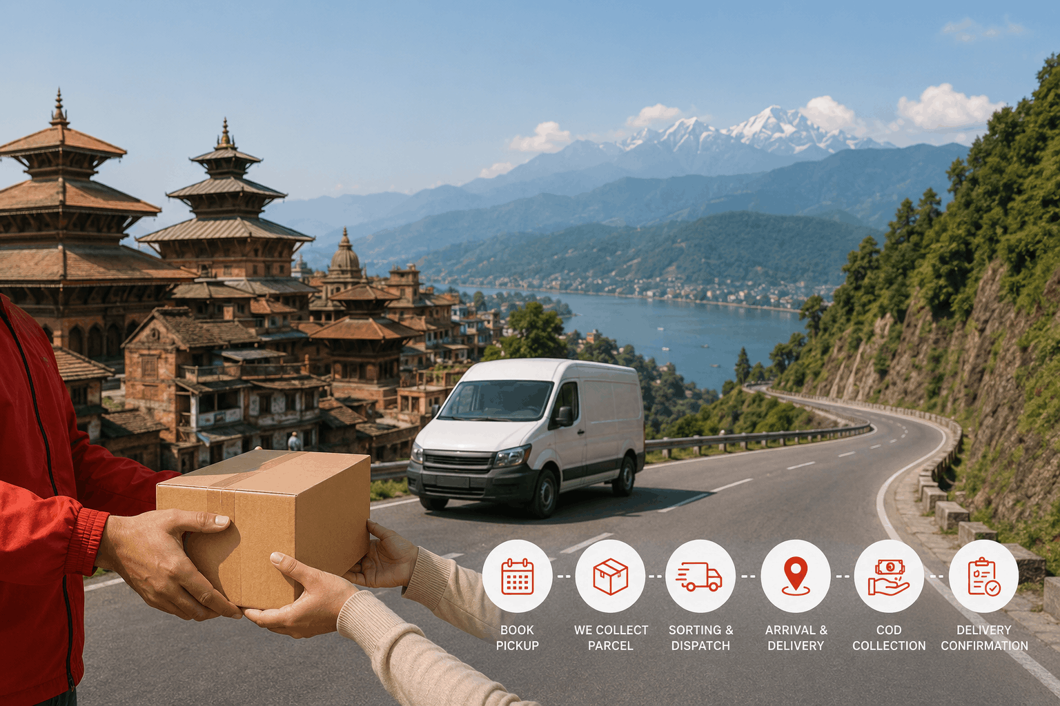 Courier Service from Kathmandu to Pokhara