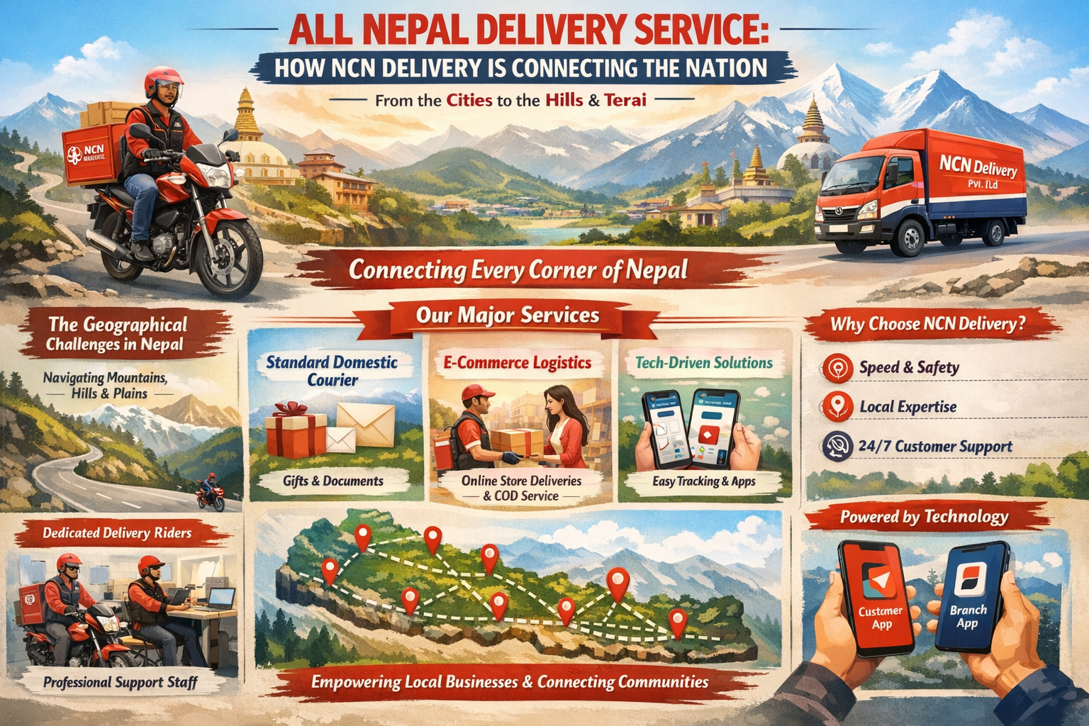 All Nepal Delivery Service: How NCN Delivery Reaches Every District
