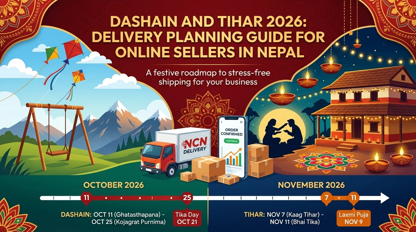 Dashain and Tihar 2026: A Delivery Planning Guide for Online Sellers in Nepal