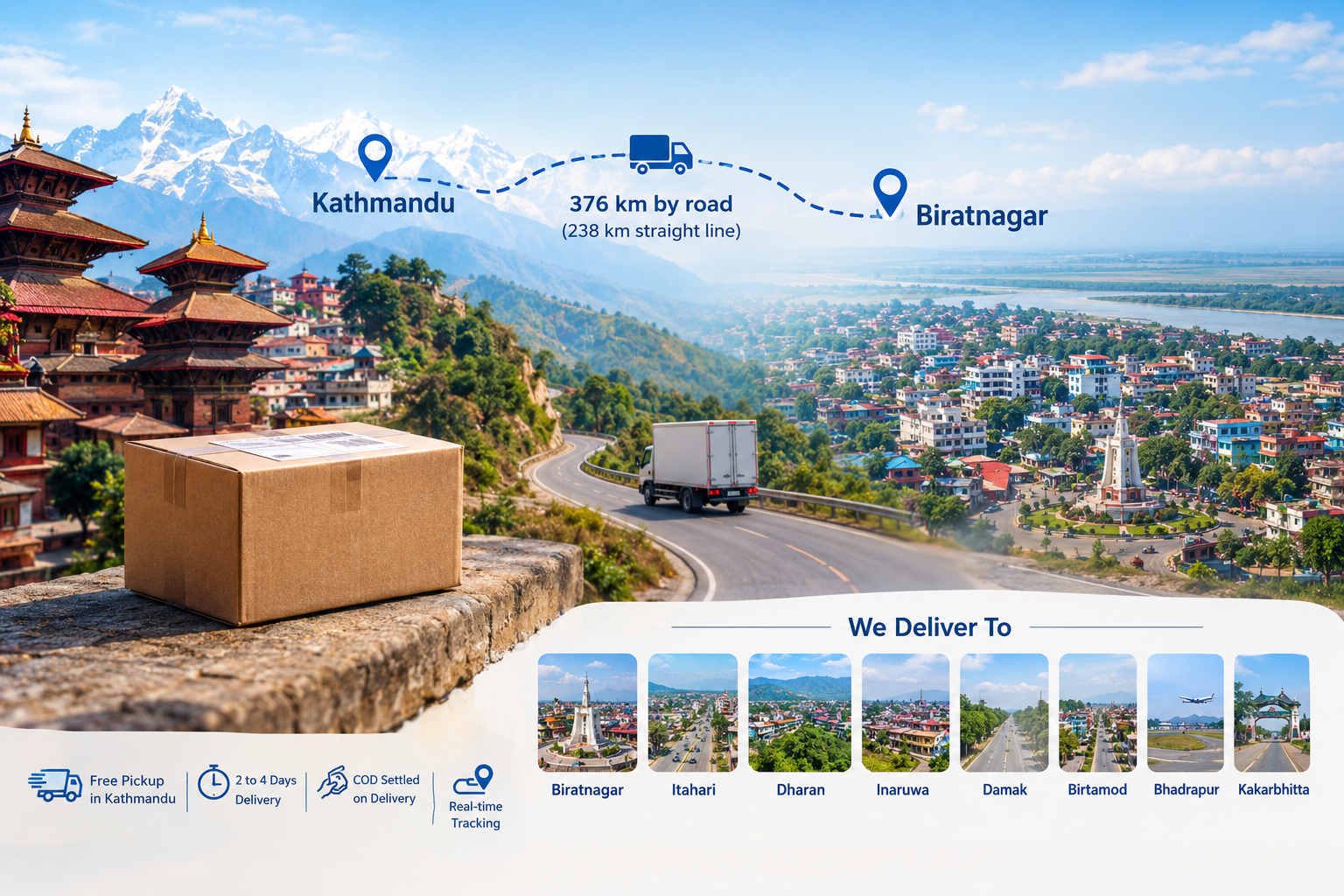 Courier Service from Kathmandu to Biratnagar: Complete Delivery Guide