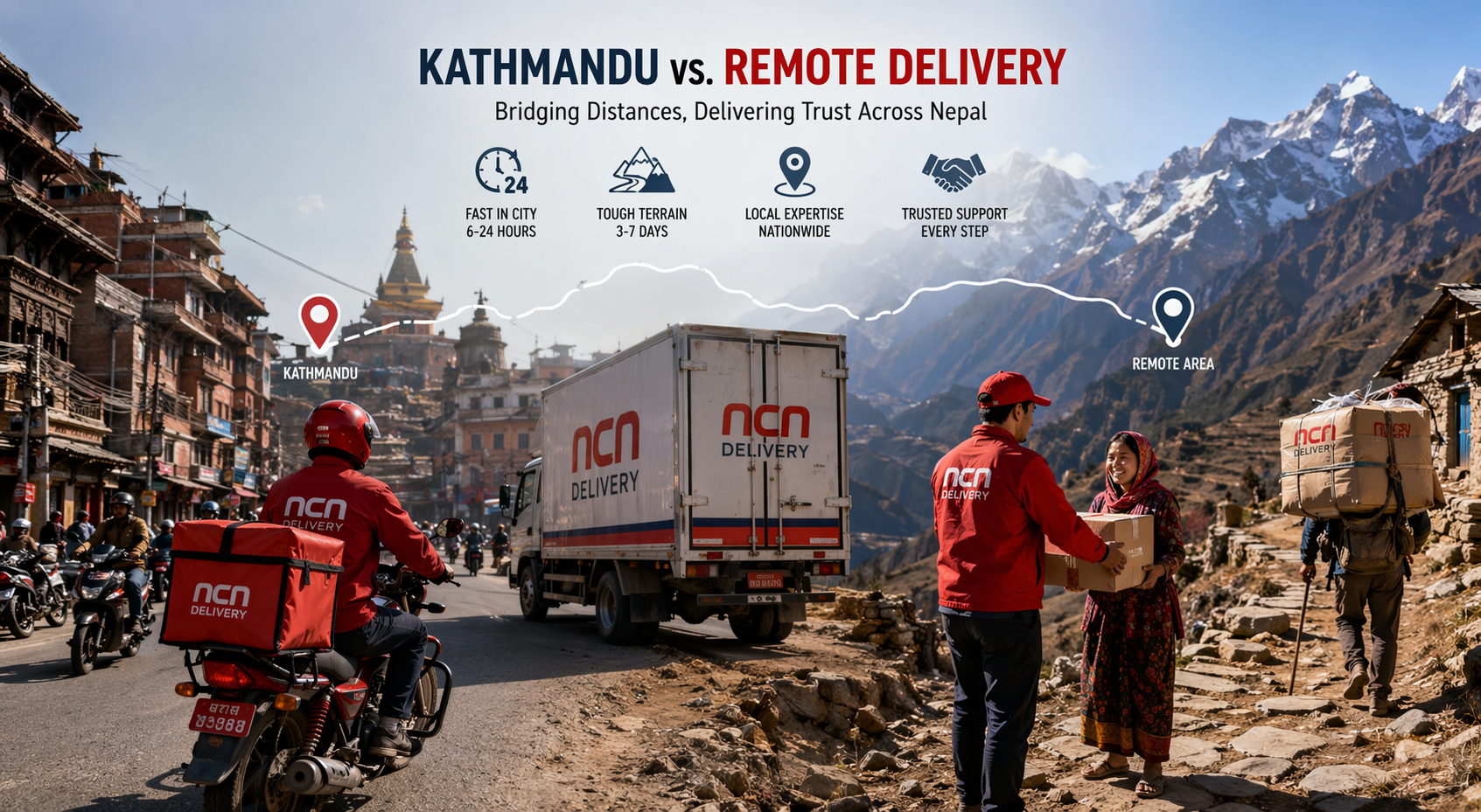 Kathmandu vs Remote Delivery: What Really Happens When Your Parcel Travels Across Nepal