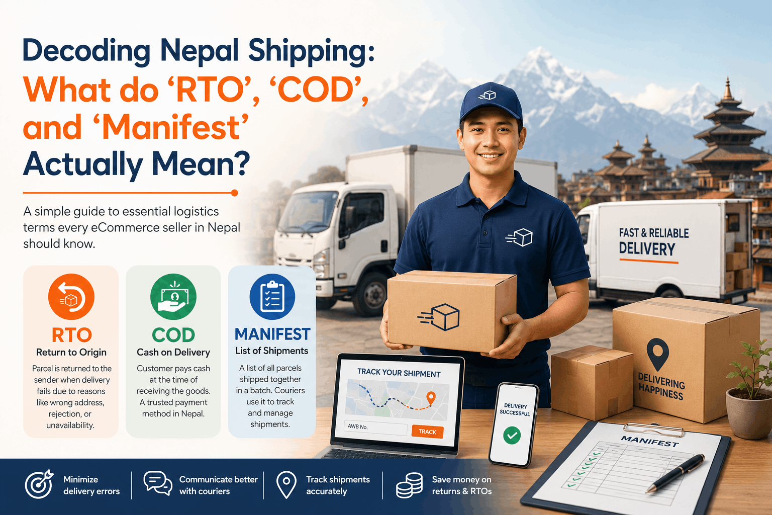 Decoding Nepal Shipping: What do ‘RTO’, ‘COD’, and ‘Manifest’ Actually Mean?