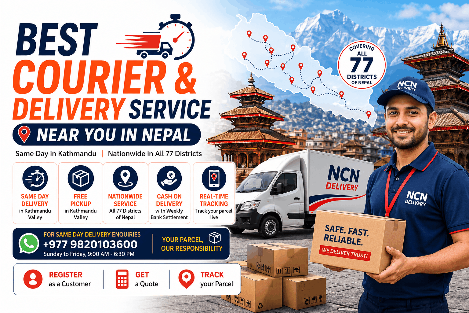 Best Courier & Delivery Service Near You in Nepal Same Day & Nationwide